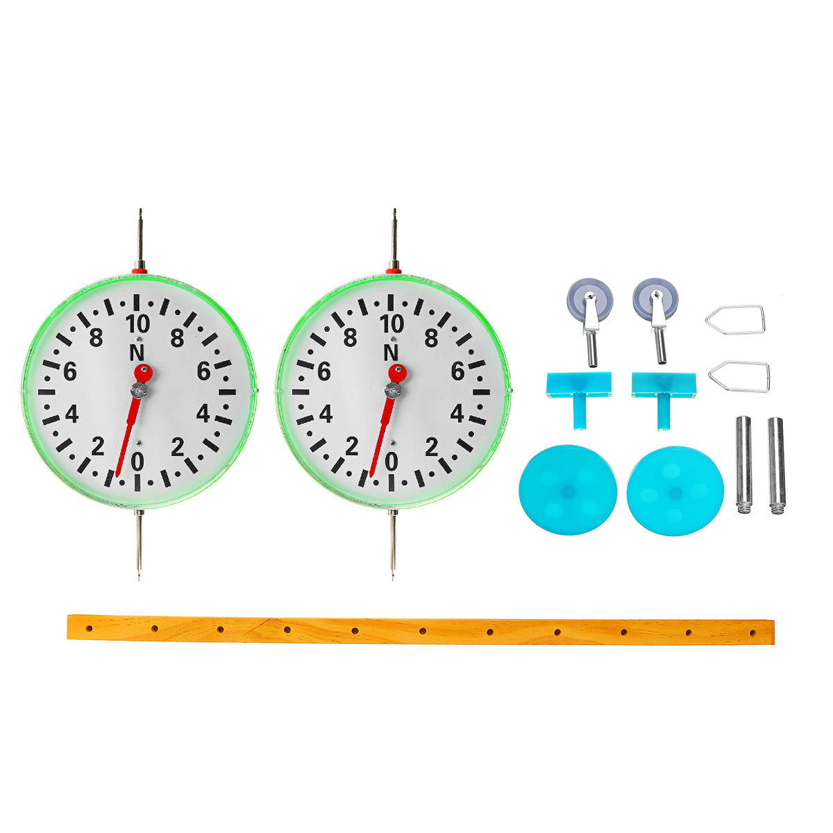 2PcsSet-5N-Plastic-Round-Spring-Balance-Scale-Circular-Disc-Dynamometer-Forcemeter-Tester-1440924-1