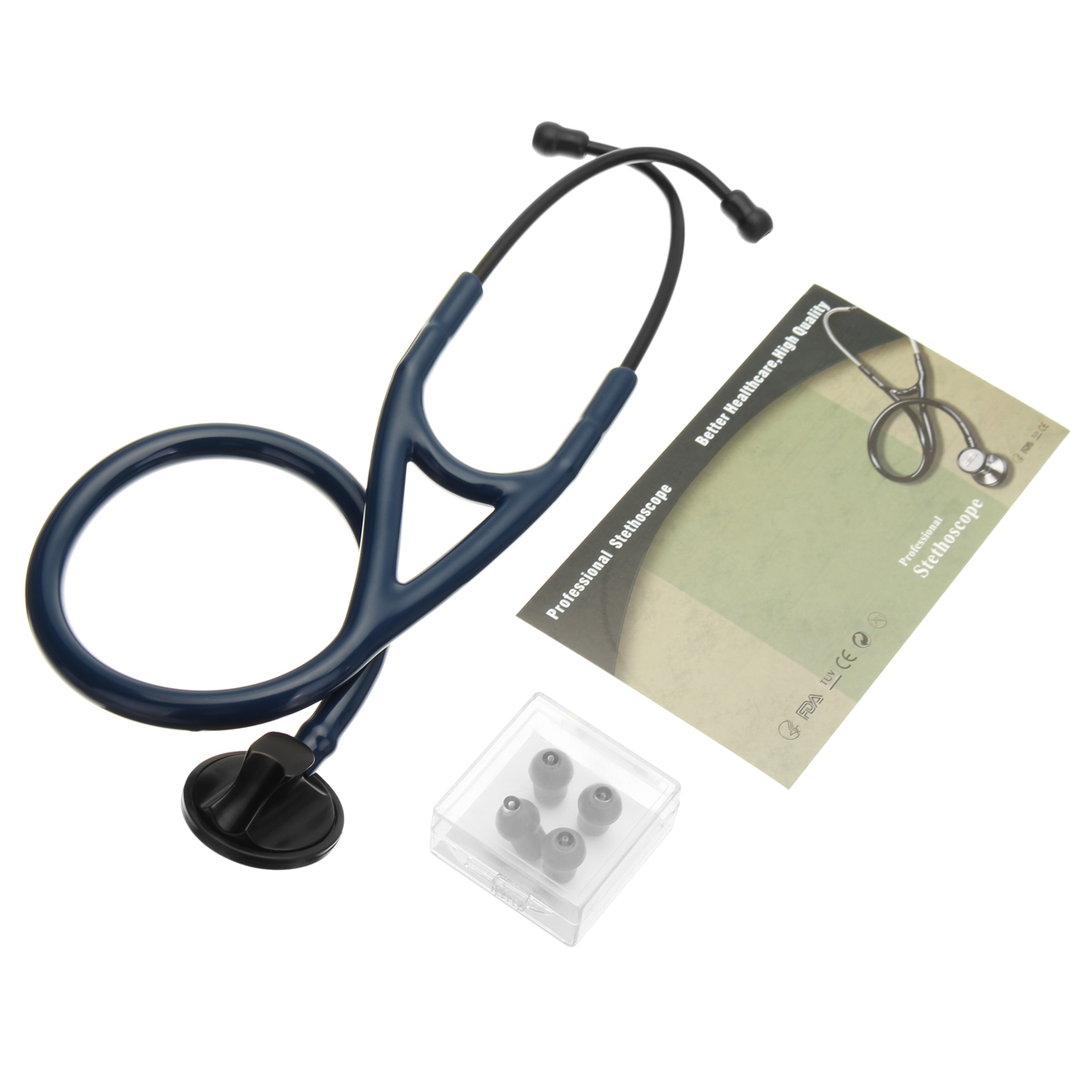 Professional-Edition-27-Inch-Cardiology-Stethoscope-Tunable-Diaphragm-Doctor-1425487-6