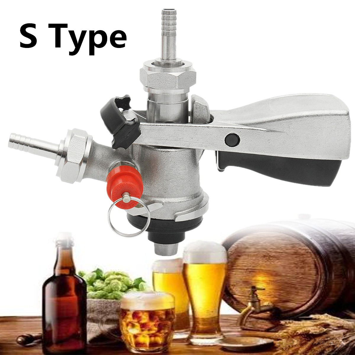 Stainless-Steel-S-type-Keg-Coupler-Draft-Beer-Dispenser-For-Home-Brew-with-Clicket-1139153-3