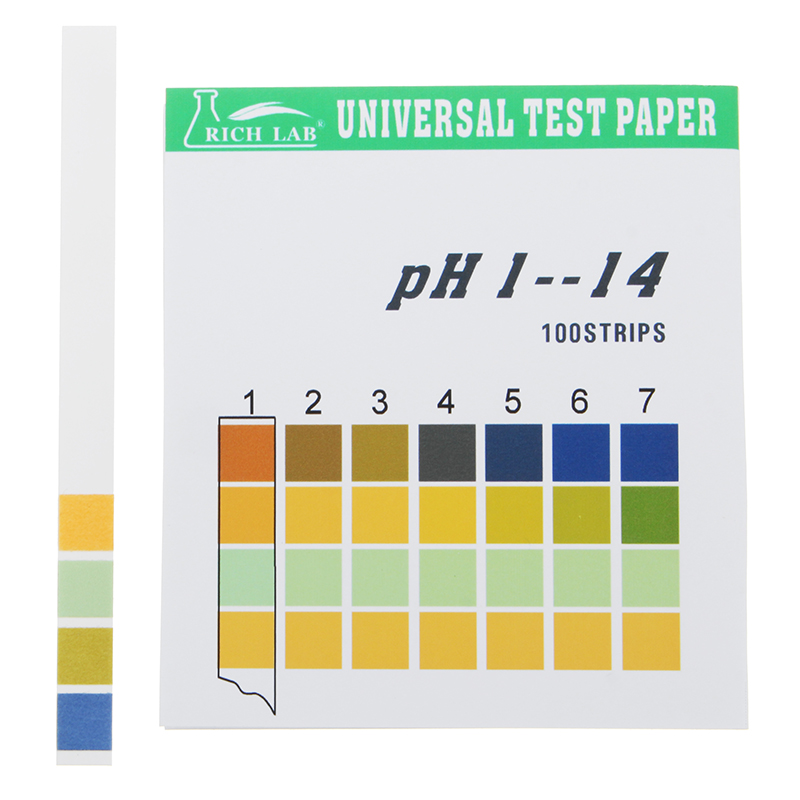 Universal-PH-Test-Strips-Full-Range-1-14-Indicator-Paper-Tester-100-Strips-Boxed-w-Color-Chart-1279667-1