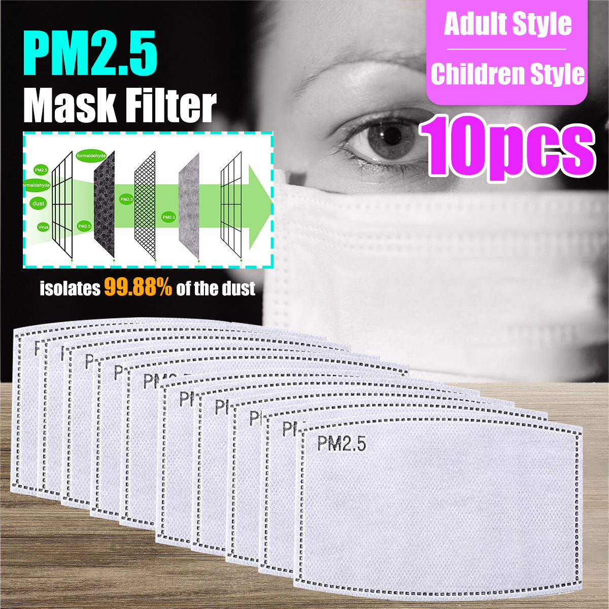 10Pcs-Disposable-Face-Mask-5-Layer-Filter-PM25-Dust-Activated-Carbon-Non-woven-1659840-8