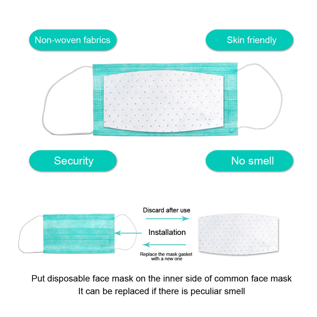 10Pcs-Disposable-Face-Mask-Gasket-Safety-Health-Care-Mouth-Face-Mask-Filter-Pad-1658535-3