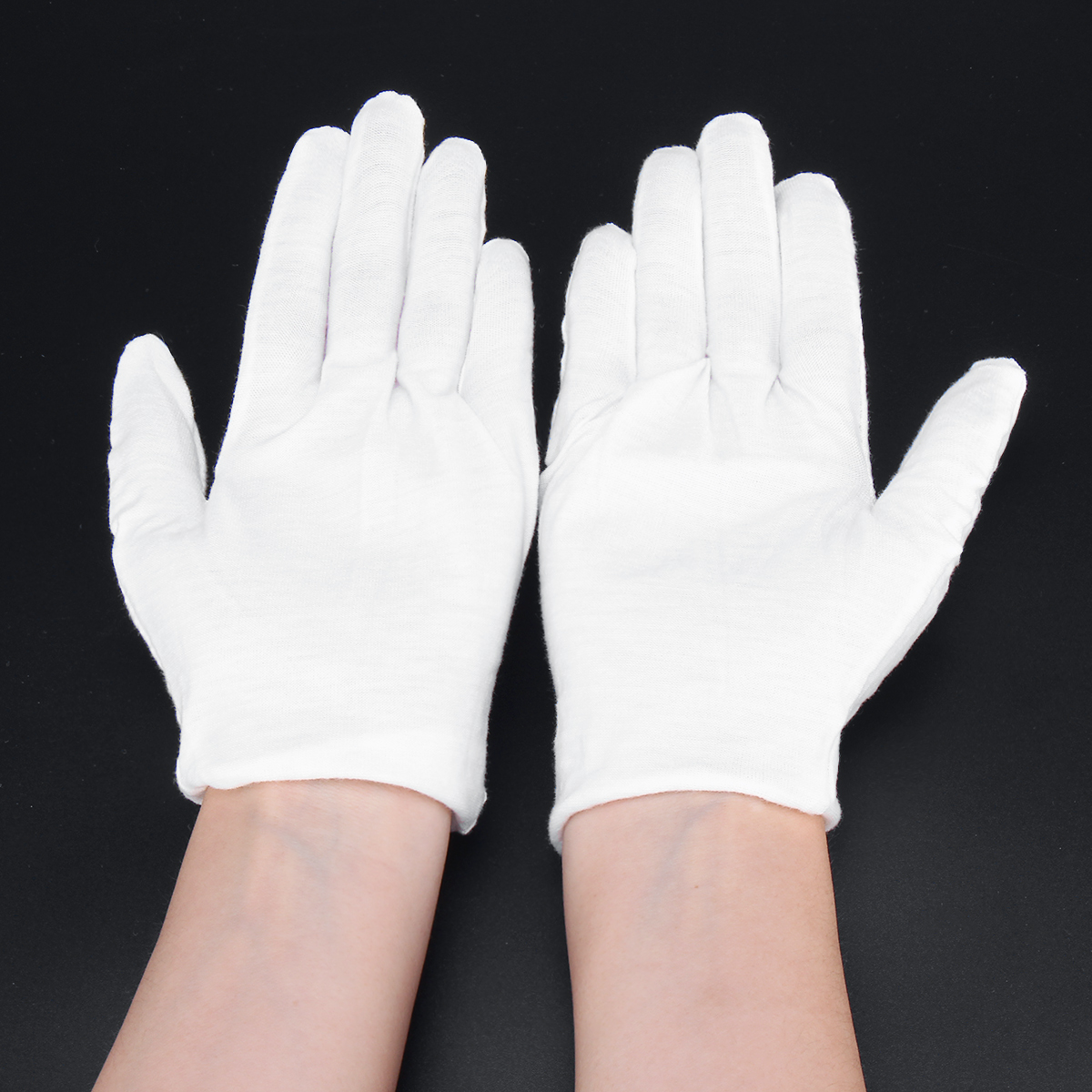 12-Pairs-Non-Slip-Work-Gloves-Etiquette-Cooling-Gloves-Workshop-Labor-White-1503779-4