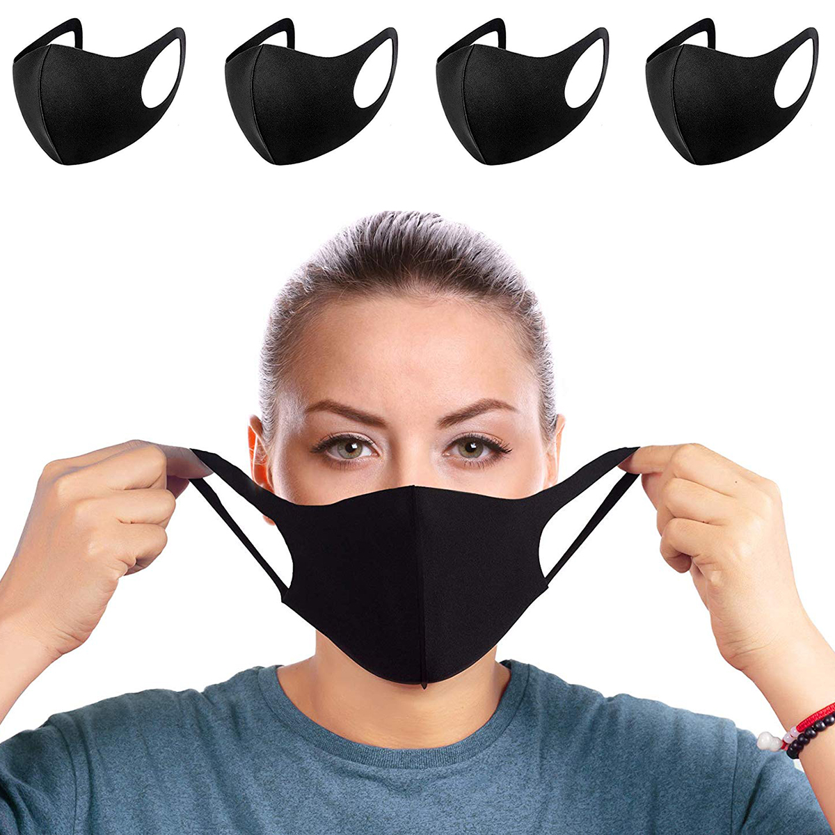 4Pcs-Fashion-Protective-Face-Mask-Anti-Dust-Mask-Washable-Reusable-for-Cycling-Camping-Travel-1665908-2