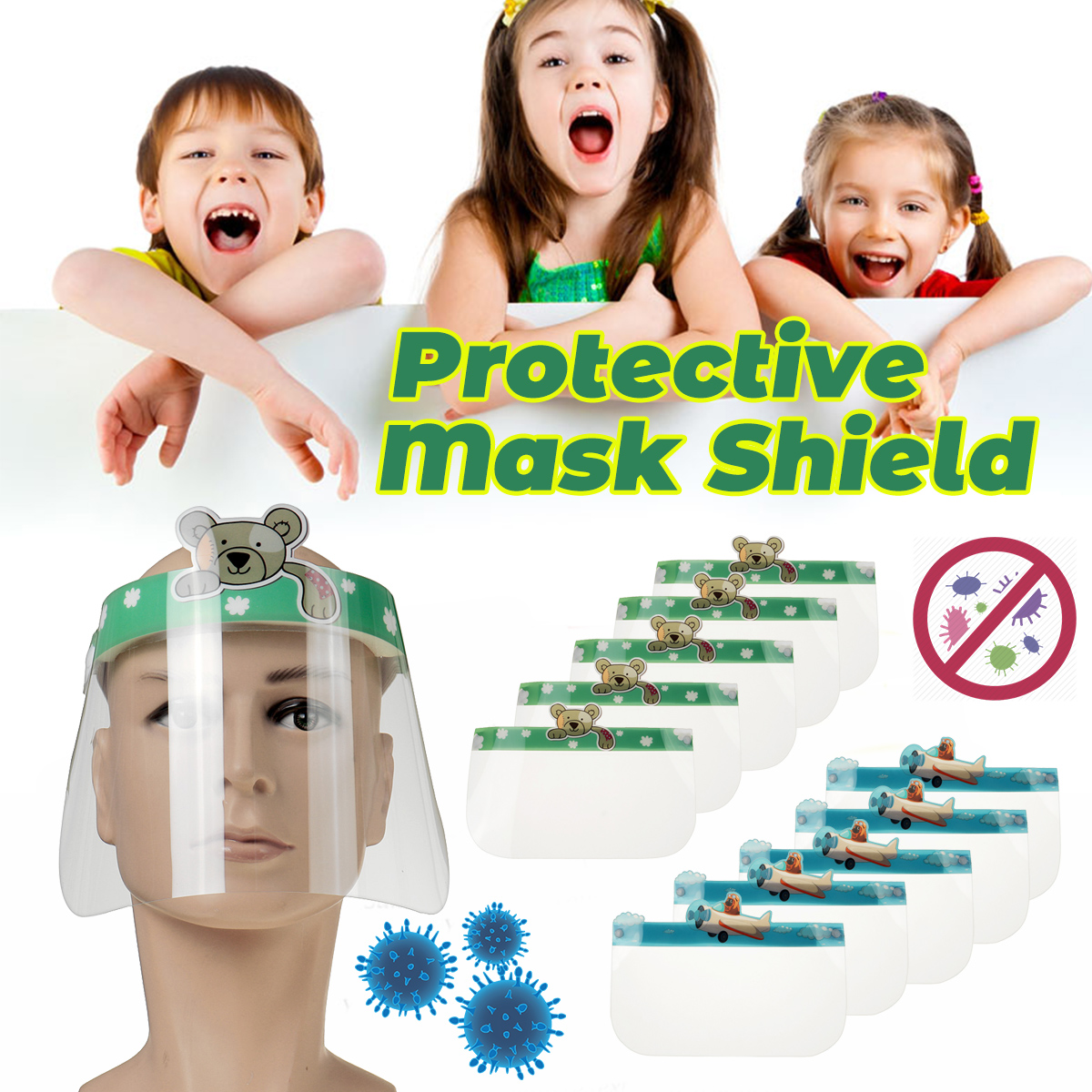 5PCS-Kids-Full-Face-Shield-Mask-Protective-Visor-Face-Mask-Plastic-Anti-Splash-Anti-saliva-Dust-proo-1714682-1