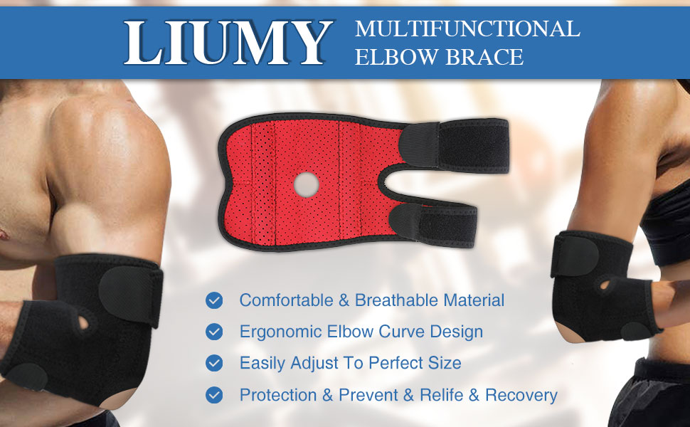 Adjustable-Elbow-Brace-Breathable-Neoprene-Support-with-Dual-Spring-Stabilisers-Arm-Wrap-Elbow-Strap-1648965-1