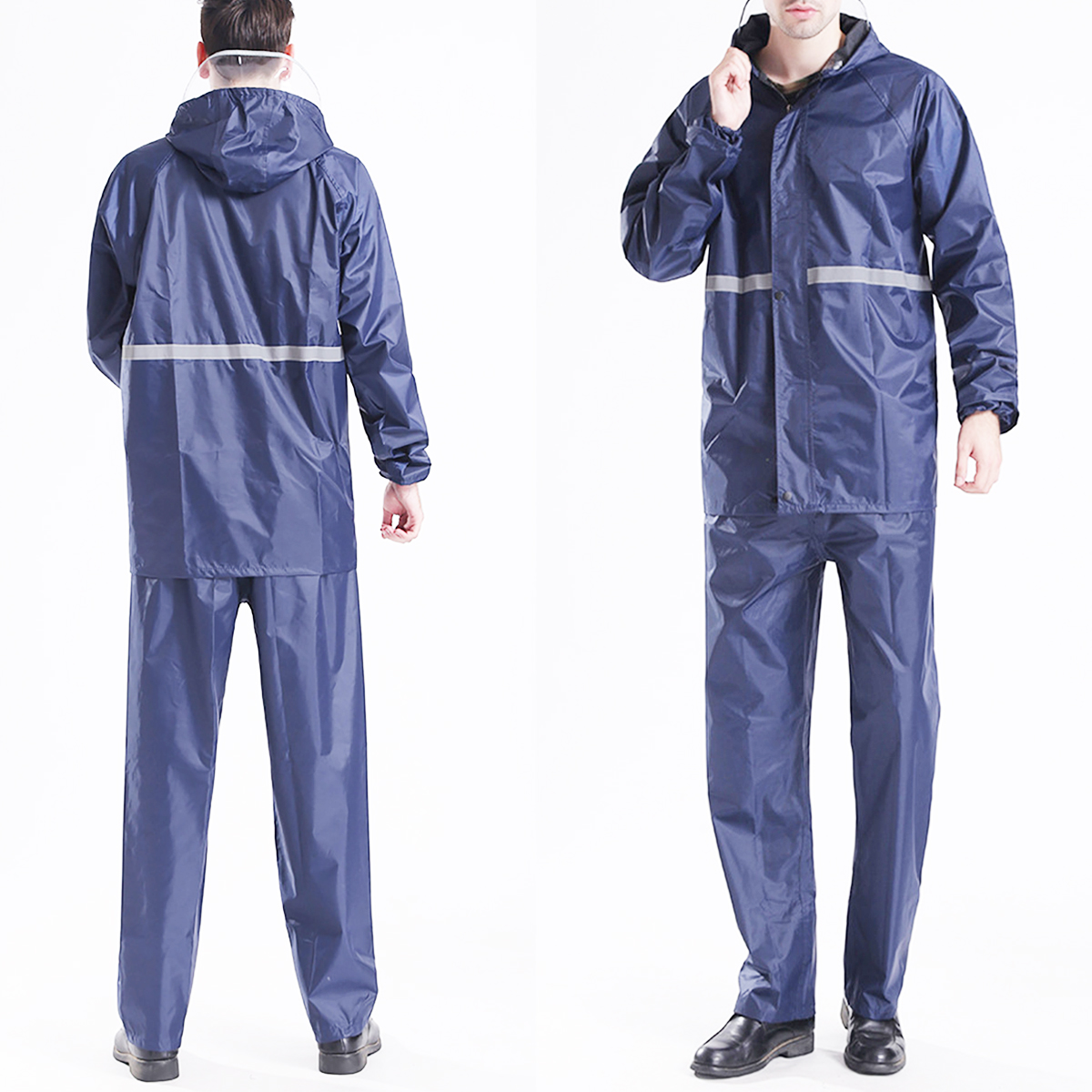Adults-Raincoat-Mens-Rain-Long-Pants-Anti-UV-Riding-Cover-Rainsuit-Jacket--Hat-1558543-8