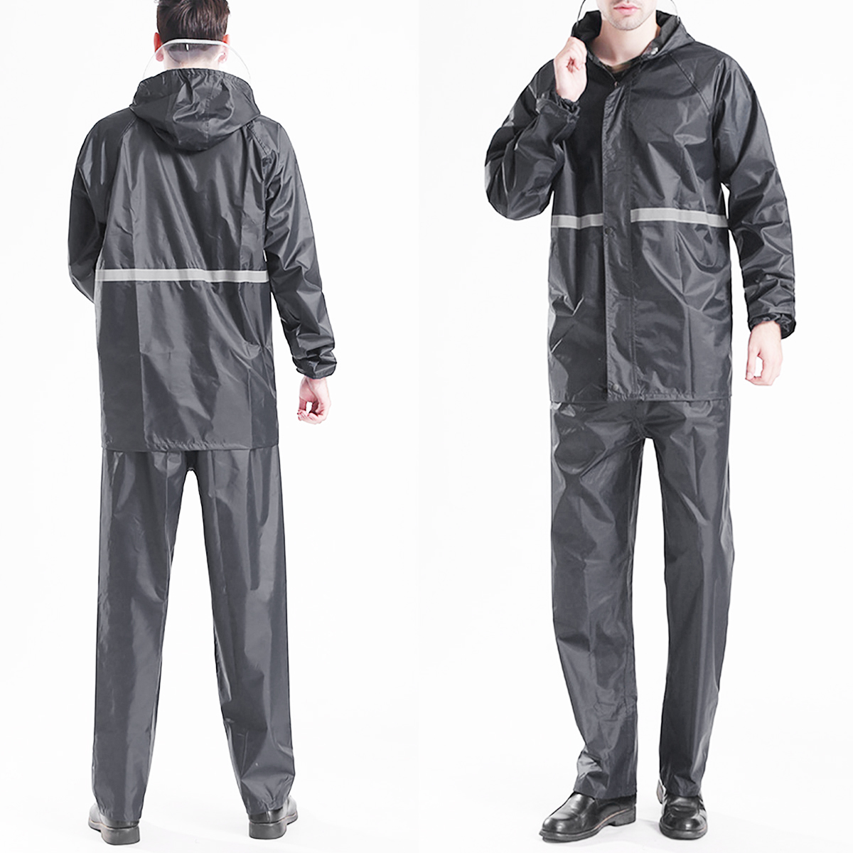 Adults-Raincoat-Mens-Rain-Long-Pants-Anti-UV-Riding-Cover-Rainsuit-Jacket--Hat-1558543-9