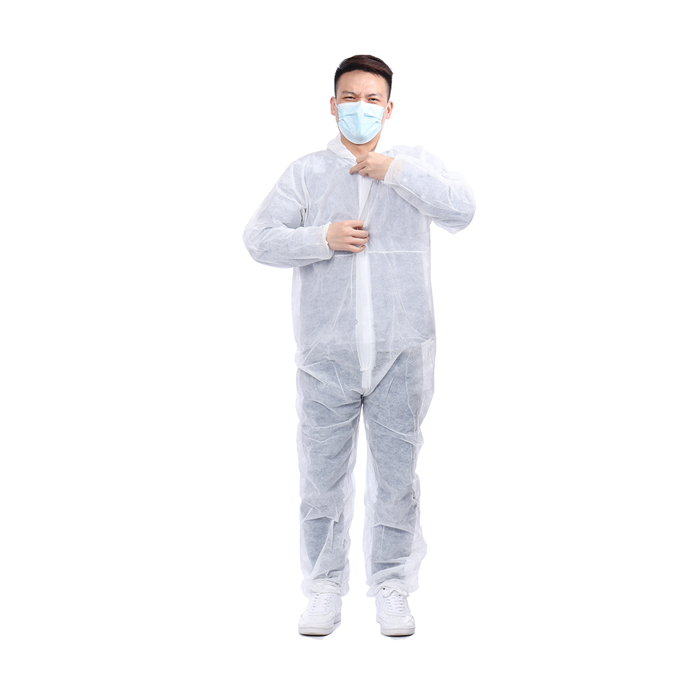 Disposable-White-Coveralls-Dust-Spray-Suit-Non-woven-Clothing-971616-3