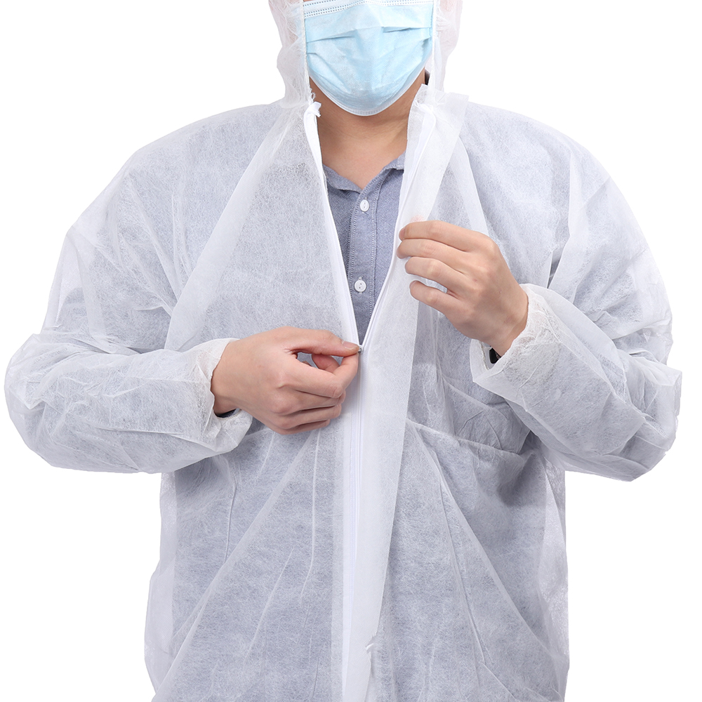Disposable-White-Coveralls-Dust-Spray-Suit-Non-woven-Clothing-971616-6