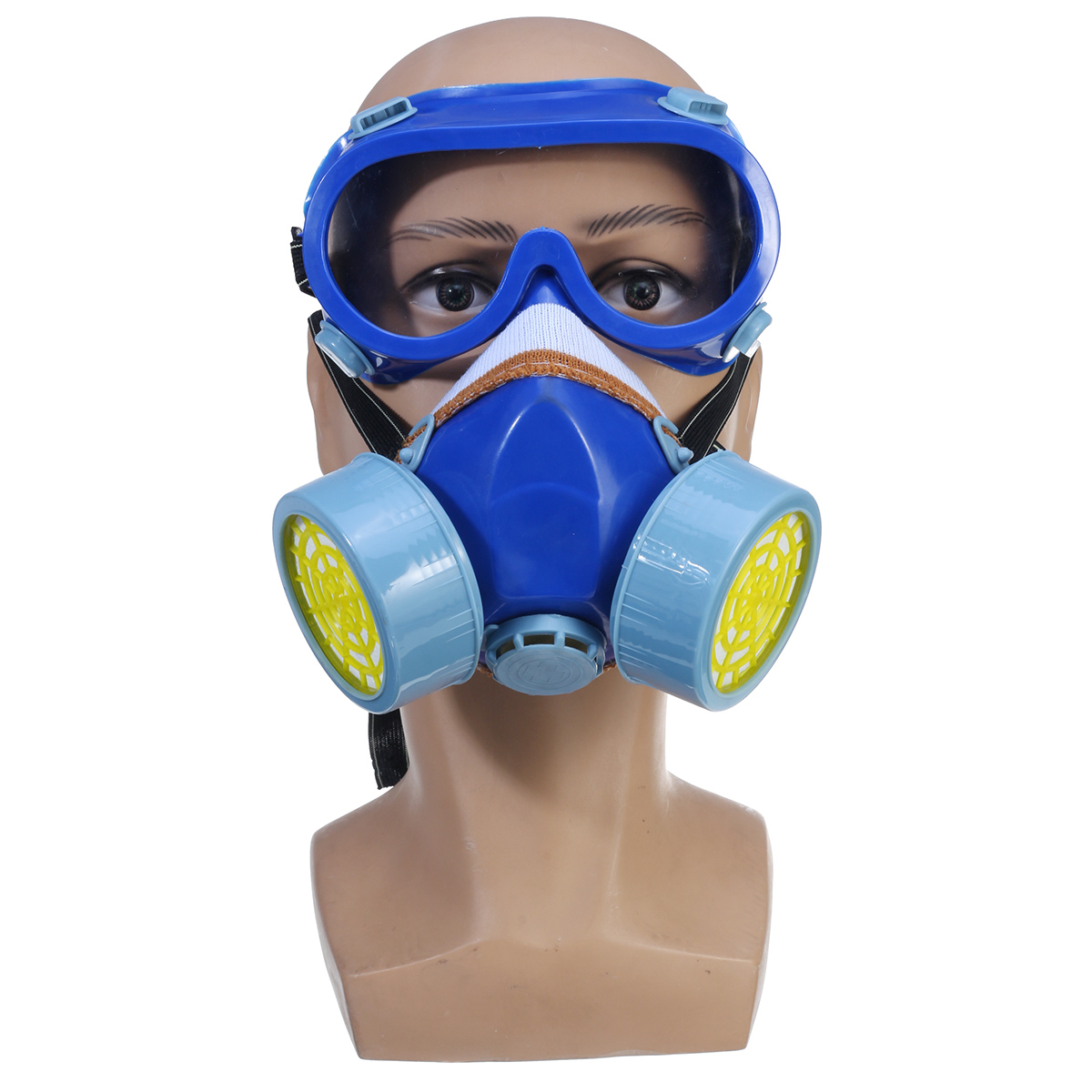 Gas-Mask-Full-Face-Dual-Filters-Respirator-Reusable-Air-Spray-Protective-Goggles-1659873-5