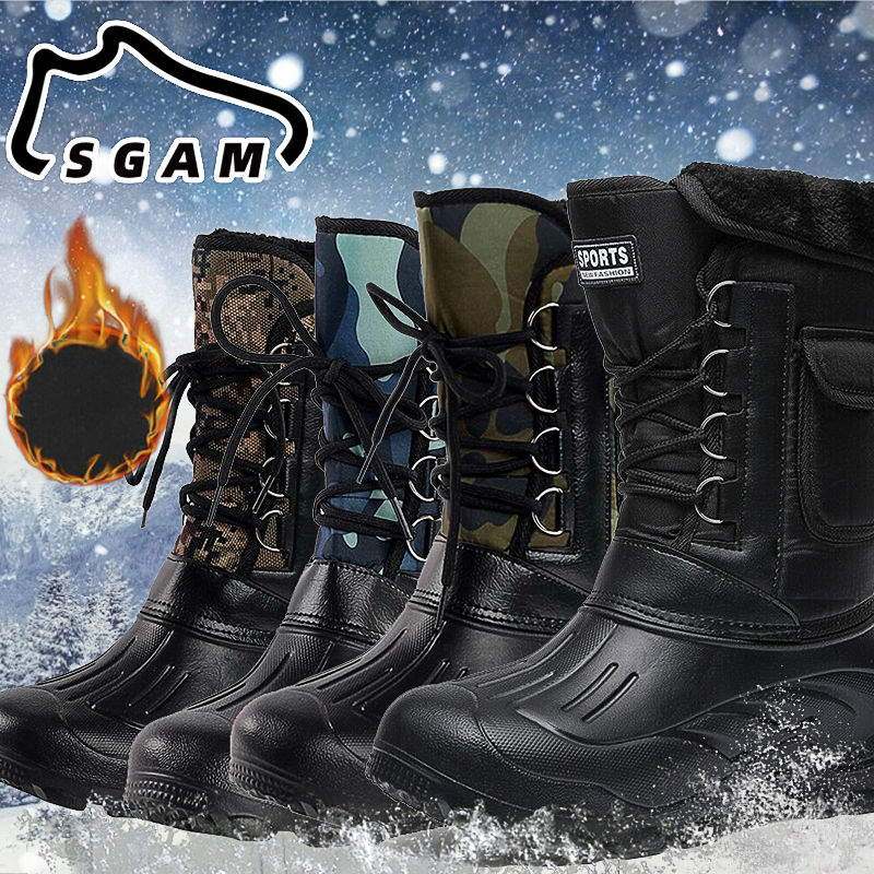 Mens-High-Top-Snow-Boots-Waterproof-Warm-Fur-Lined-Shoes-Combat-Outdoor-Hiking-1791319-2
