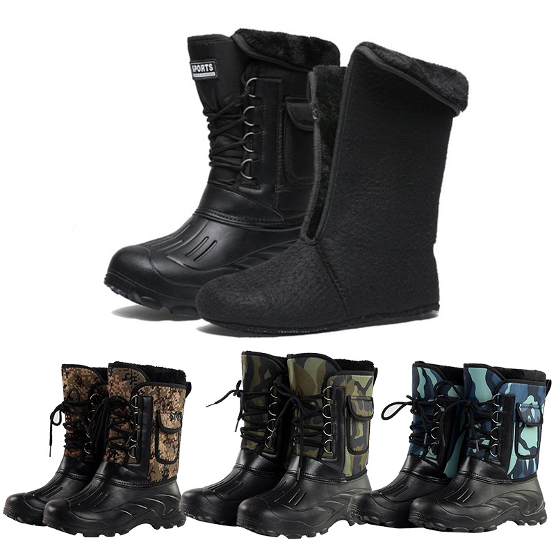 Mens-High-Top-Snow-Boots-Waterproof-Warm-Fur-Lined-Shoes-Combat-Outdoor-Hiking-1791319-3