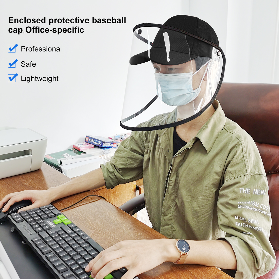 PULUZ-PU463-Protective-Hat-Face-Shield-Protective-Mask-Windproof-Dustproof-Antifoam-Detachable-1679668-1