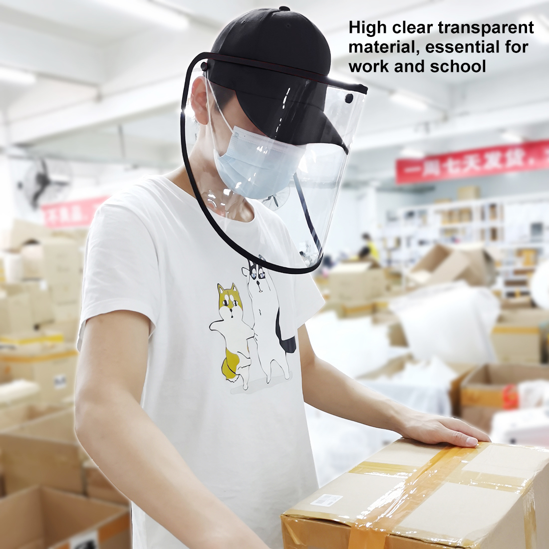 PULUZ-PU463-Protective-Hat-Face-Shield-Protective-Mask-Windproof-Dustproof-Antifoam-Detachable-1679668-3