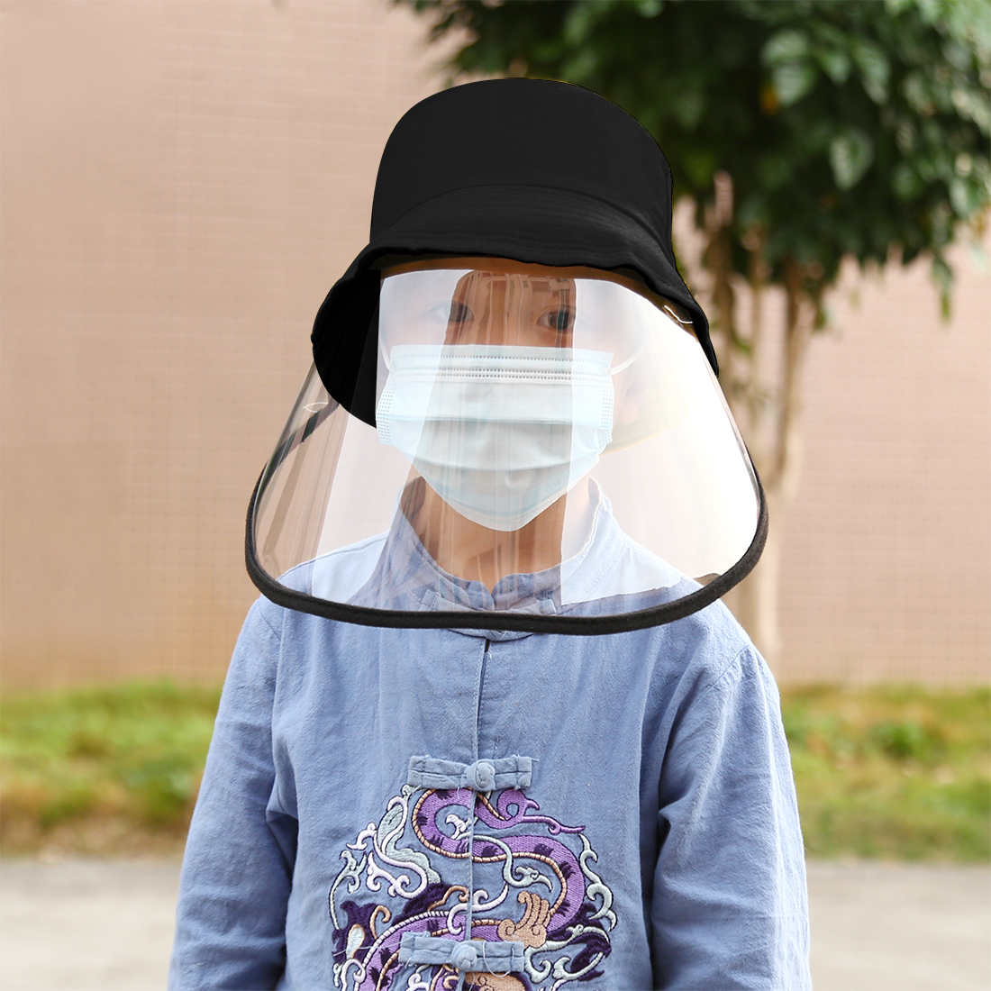 PULUZ-PU471-Children-Hat-Face-Shield-Protective-Mask-Windproof-Dustproof-Antifoam-Detachable-for-Chi-1679669-4