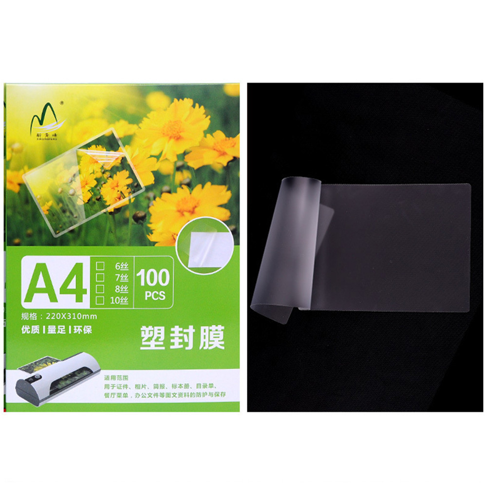 A4-Laminating-Plastic-Film-100-setspack-2231cm-Plastic-Coated-Paper-Photo-File-Printing-Plastic-Film-1716748-2