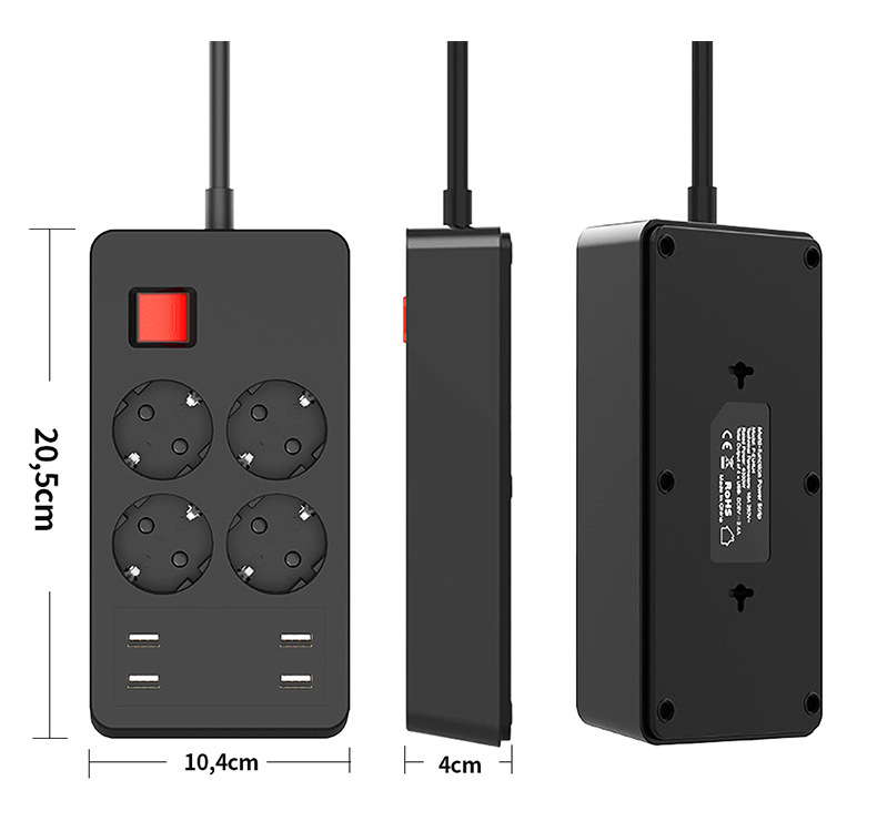 European-Standard-Socket-4-Jacks-4-USB-Smart-Power-Converter-German-Standard-Plug-Home-Office-Power--1831466-7