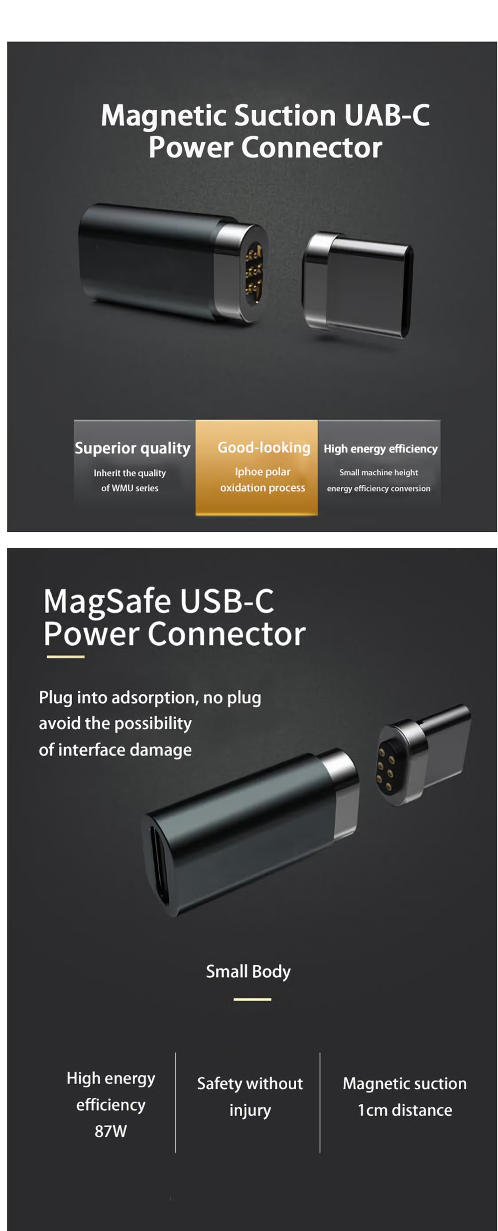 Magnetic-Suction-Type-C-Charging-Adapter-Power-Connector-USB31-Magnetic-Converter-87W-for-Apple-Huaw-1741796-2