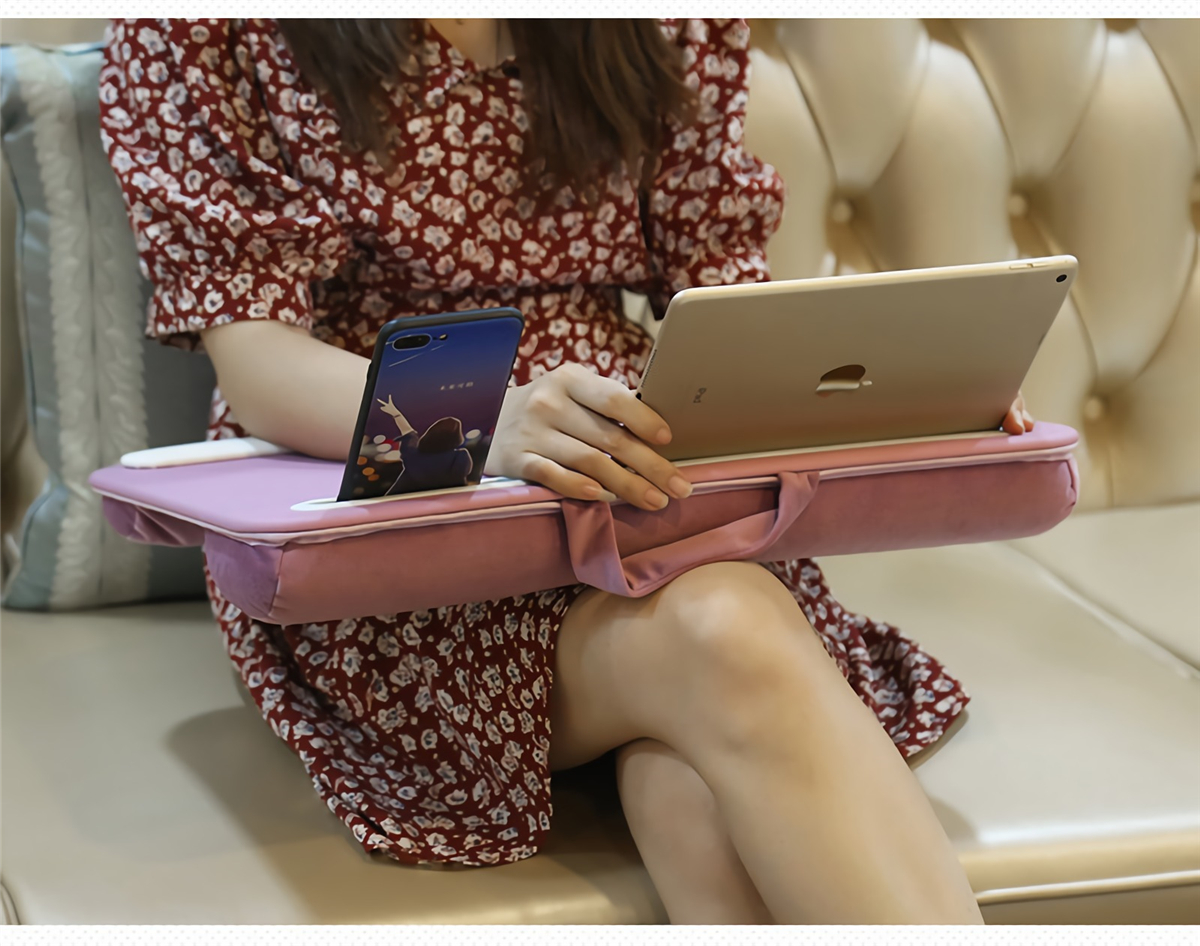 2-in-1-Double-Slot-Lap-Desk-Study-Pillow-Table-Computer-Laptop-Desk-Portable-Laptop-Stand-with-Phone-1888921-17