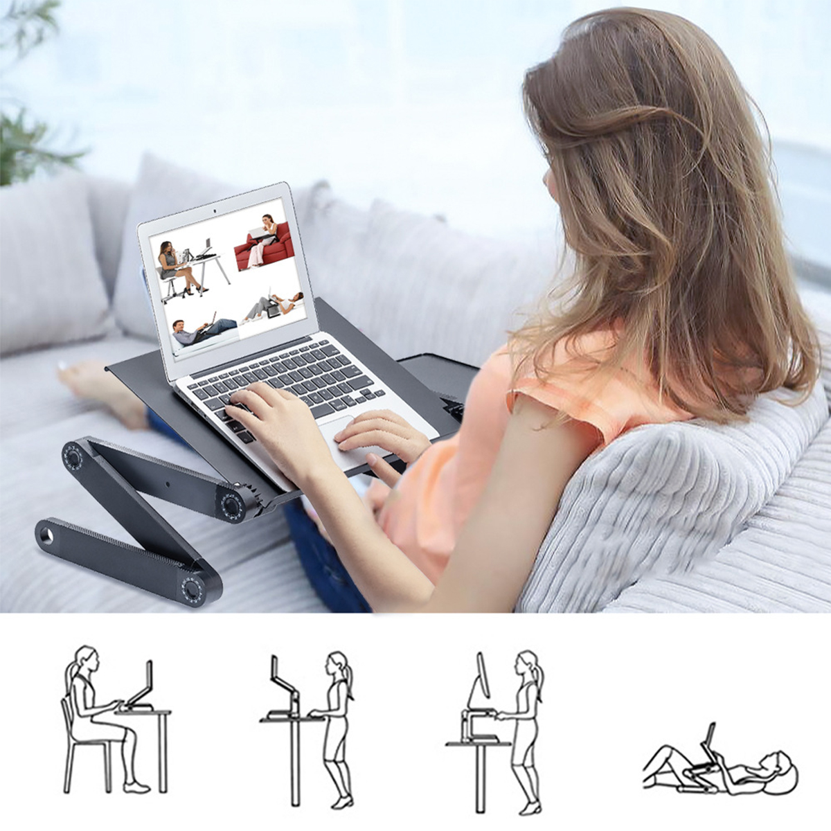 360deg-Adjustable-Laptop-Desk-Foldable-Portable-Laptop-Stand-Color-Black-1814801-4