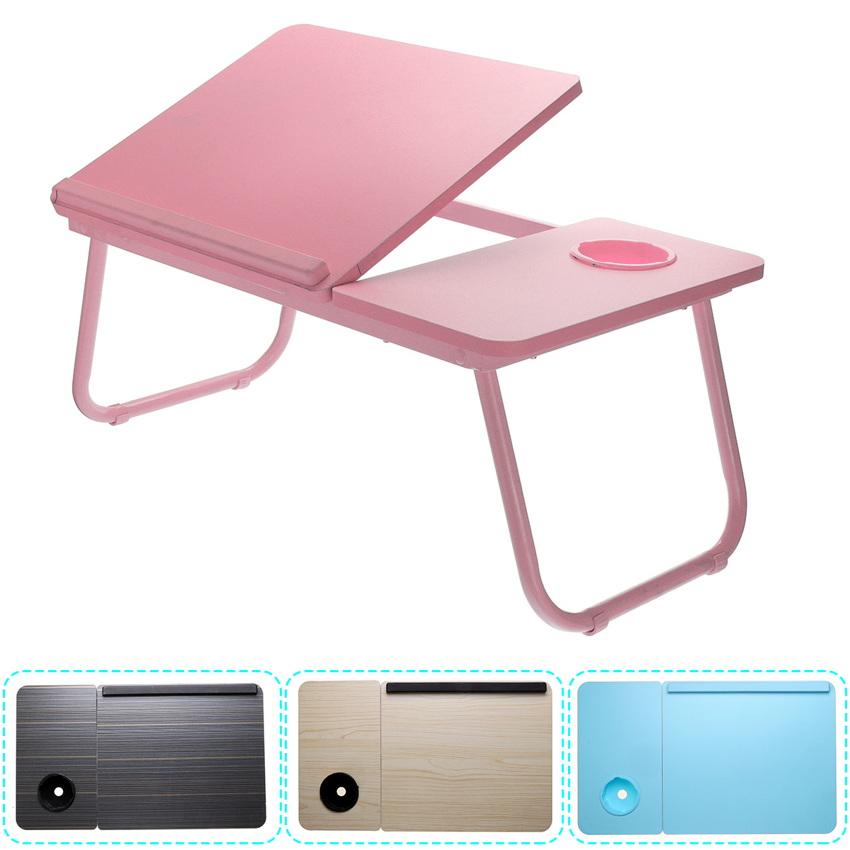 5532cm-Enlarge-Foldable-Adjustable-with-Cup-Hole-Density-Board-Computer-Laptop-Desk-Table-TV-Bed-Com-1667414-2