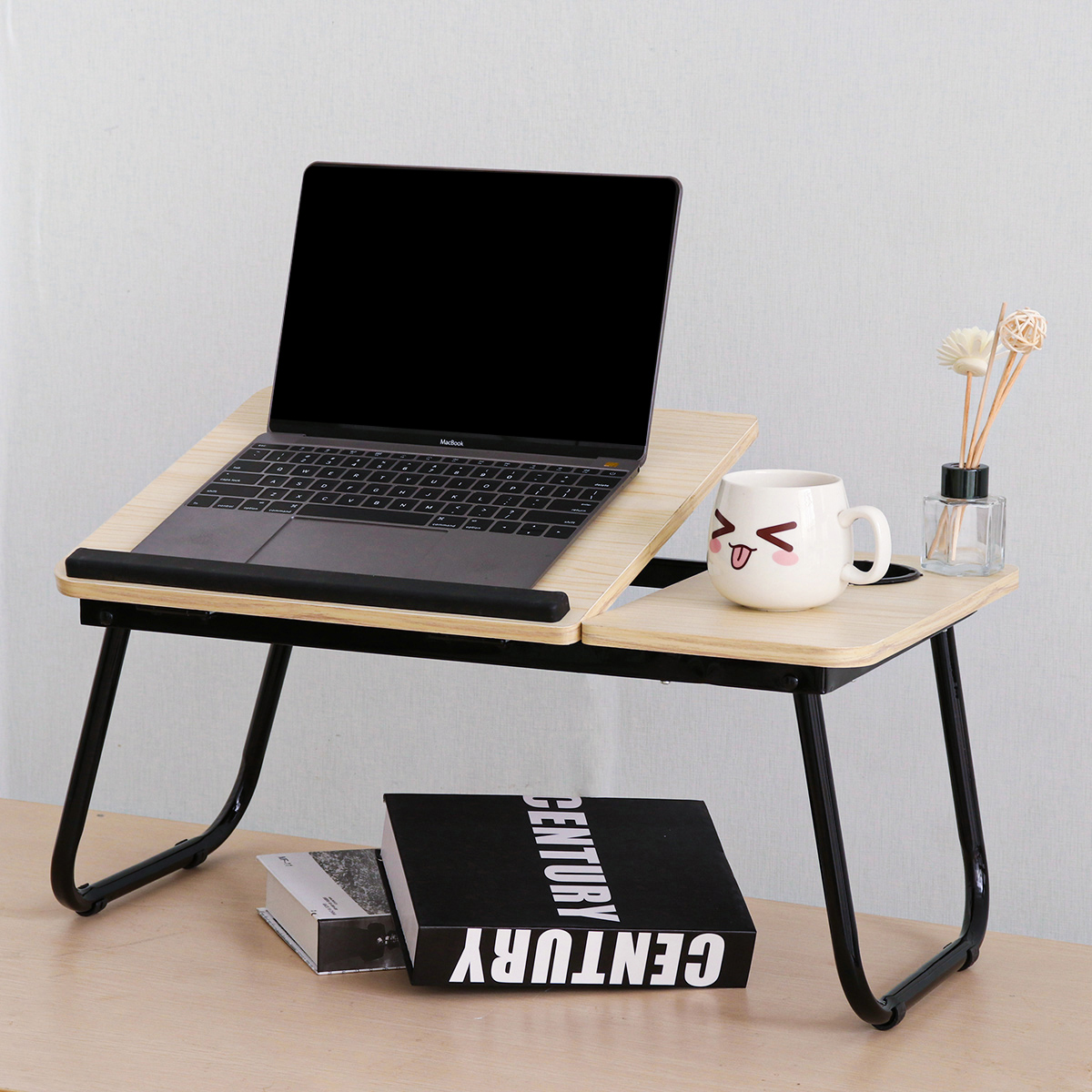 5532cm-Enlarge-Foldable-Adjustable-with-Cup-Hole-Density-Board-Computer-Laptop-Desk-Table-TV-Bed-Com-1667414-20