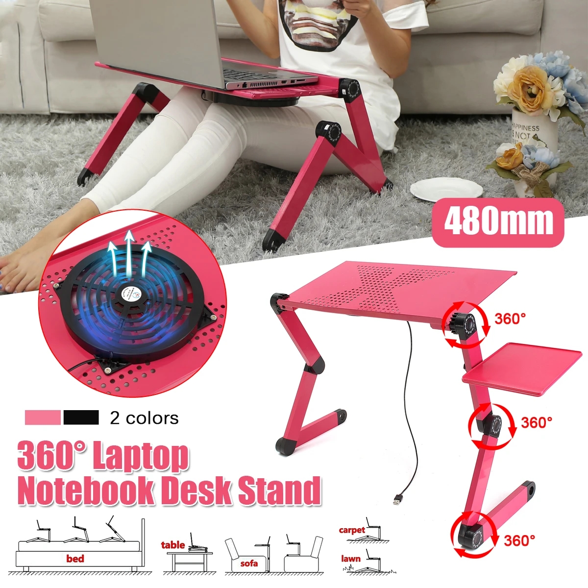 Adjustable-Laptop-Table-Laptop-Desk-Portable-Foldable-Stand-Bed-Tray-Laptop-with-Cooling-Fan-and-Mou-1845677-2