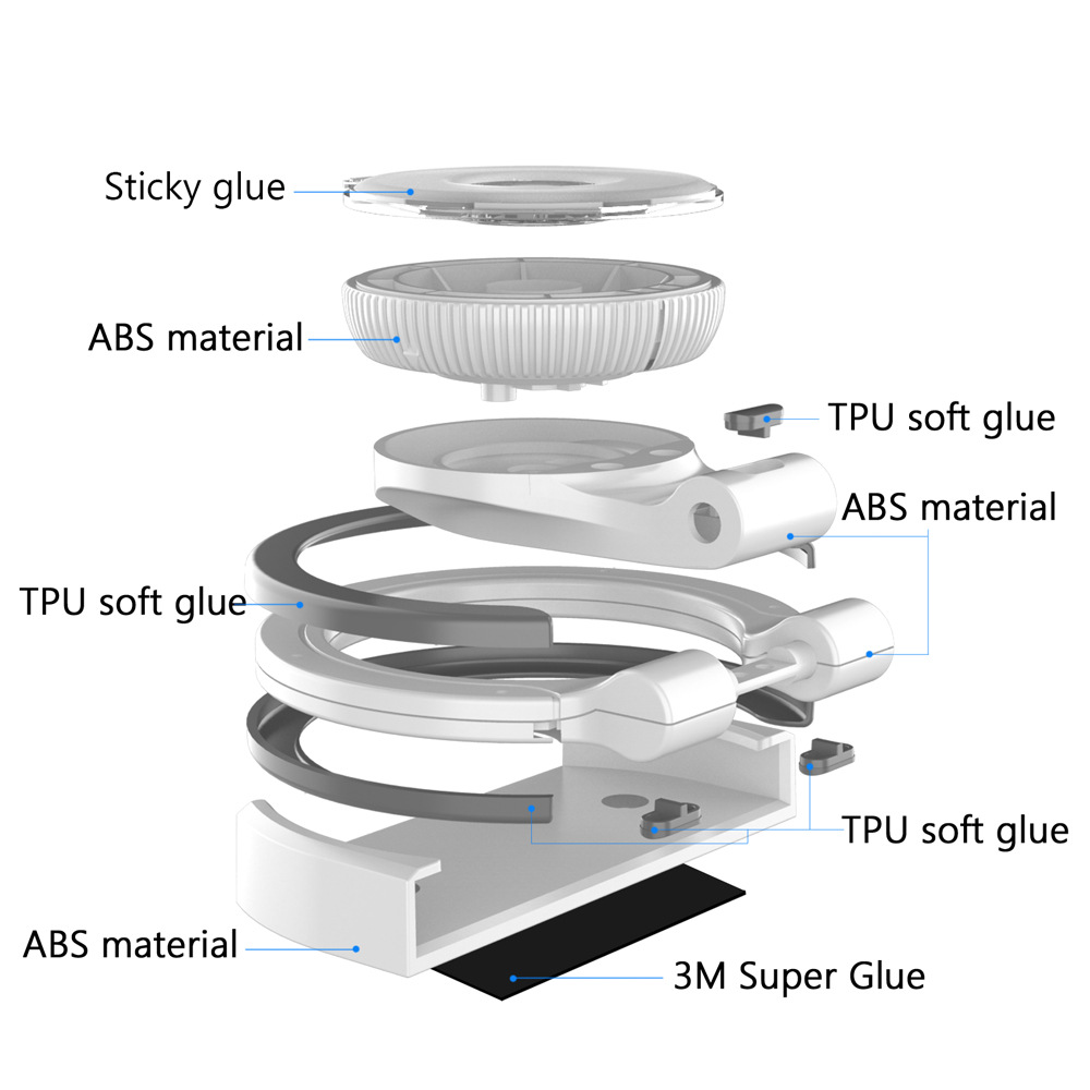 Multifunctional-Phone-Tablet-Holder-Bracket-Wall-Mount-360ordm-Rotating-Adsorption-1819423-7