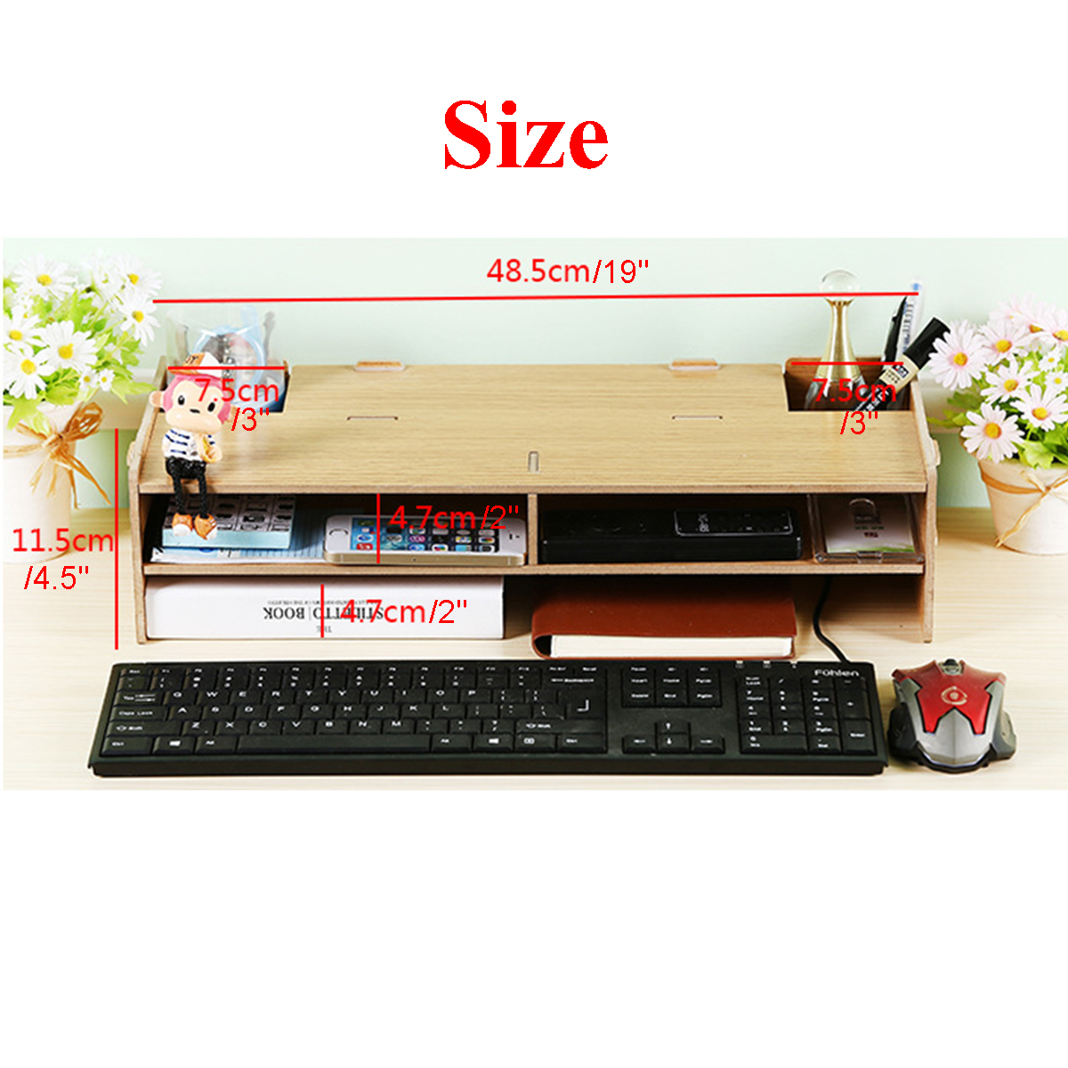 Wood-Laptop-Stand-Accessories-Storage-Display-Monitor-Raising-Bracket-Neck-Protection-Shelf-1829026-9