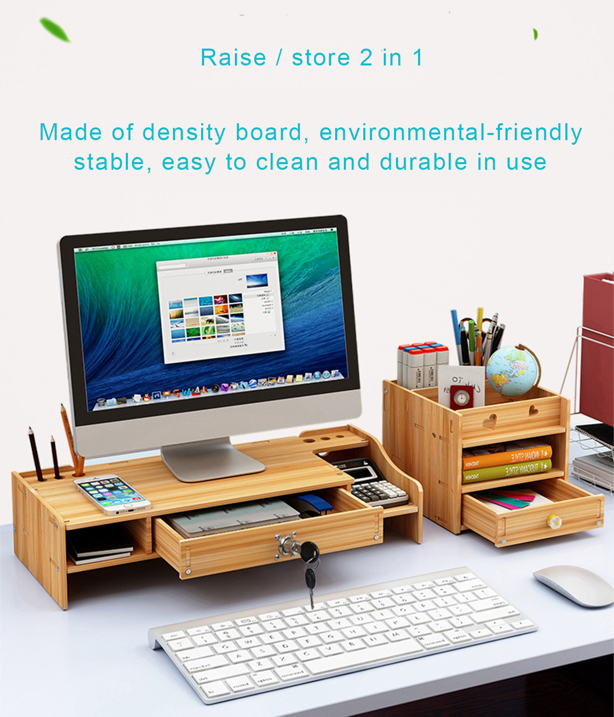 Wooden-Desktop-Computer-Monitor-Laptop-Stand-Elevated-Shelf-Base-Bracket-for-Office-Desktop-Keyboard-1727980-2