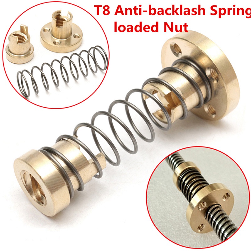 5pcs-T8-Anti-Backlash-Spring-Loaded-Nut-Adjustable-2mm4mm8mm-For-Threaded-Rod-Lead-Screws-3D-Printer-1539758-1