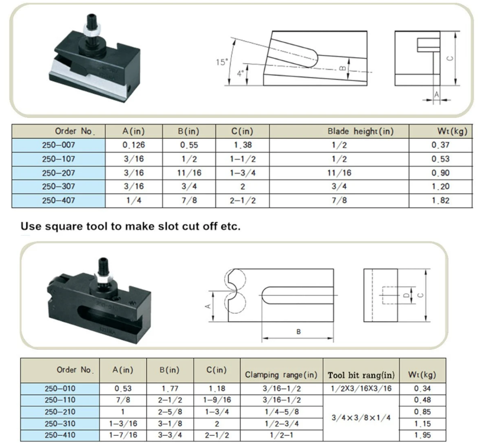 Machifit-250-100-Quick-Change-Tool-Post-Tool-Holder-Set-for-Lathe-Tools-1913655-15