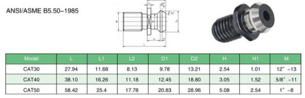 Machifit-CAT40-Pull-Stud-Bolt-Retention-Knob-for-CNC-Milling-Tool-Holder-Lathe-Tools-1480688-10