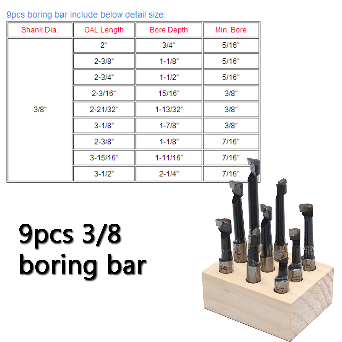 Mini-Quick-Change-Tool-Post-Holder-Set-with-9pcs-38-Inch-Boring-Bar-and-5pcs-Indexable-Blade-1190276-10