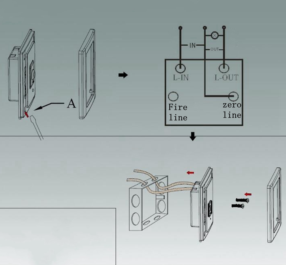 AC85-265V-200W-Microwave-Sensor-Light-Switch-for-Office-Corridor-Underground-1316646-9