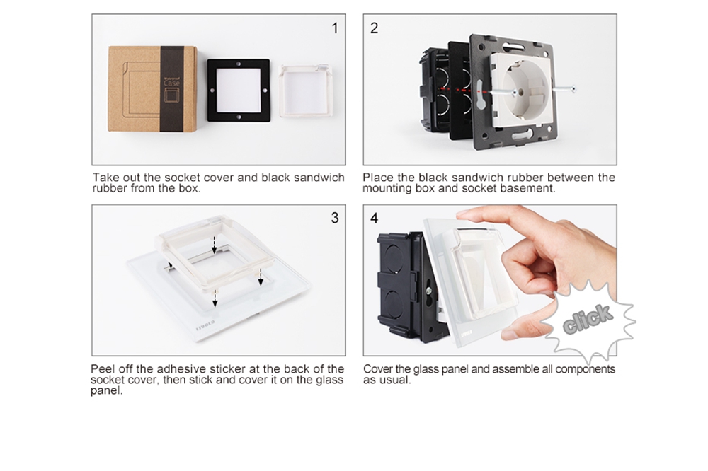 Livolo-VL-C7-1WF-EU-Standard-Socket-Waterproof-Cover-Plastic-Decorative-for-Light-Switch-1363635-10