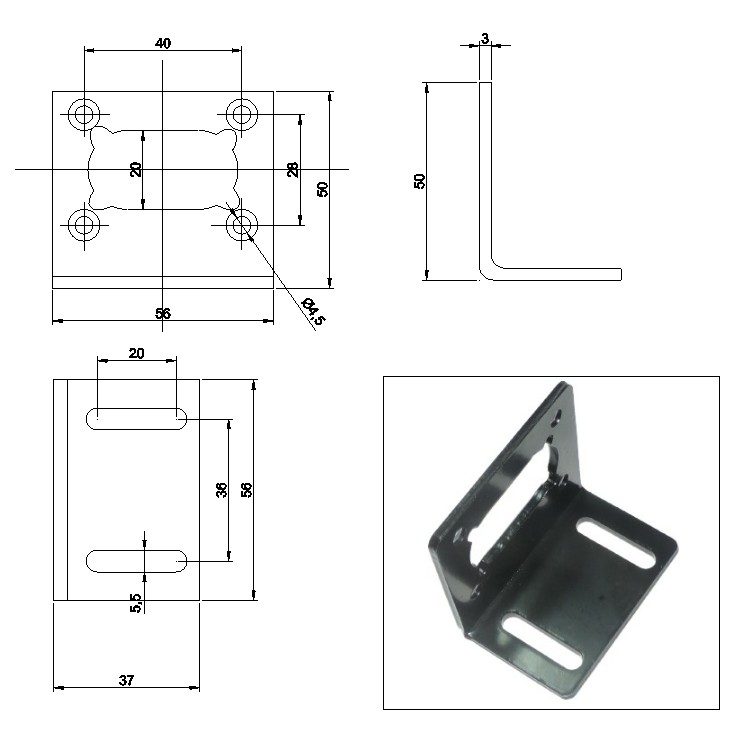 12V-125RPM-Worm-Gear-Motor-Reducer-Motor-with-Bracket-1053296-2