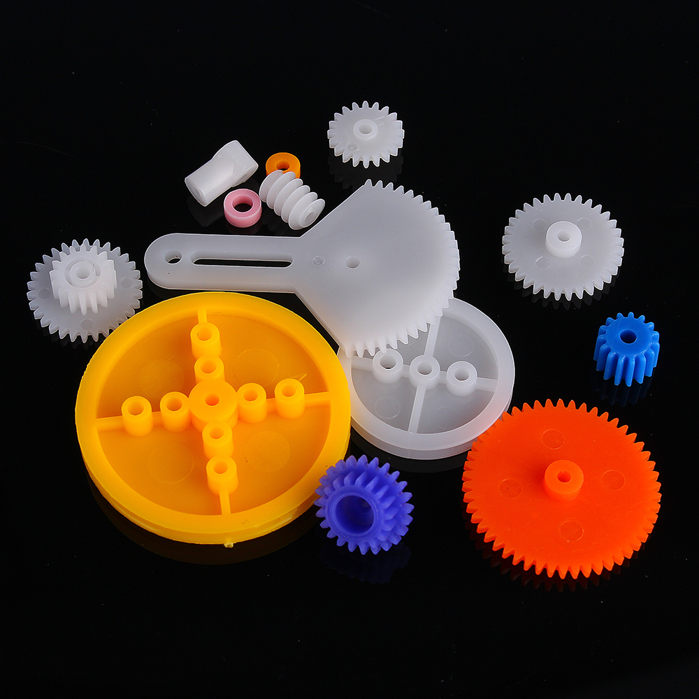 78pcs-Plastic-Motor-Gear-Kit-DIY-Gear-Assortment-Accessories-Set-With-Various-Gear-And-Axle-Belt-Bus-1407609-4