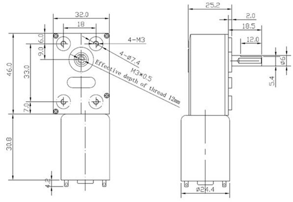 CHIHAI-GM4632-370-DC-12V-30RPM-High-torque-Turbo-Encoder-Motor-Worm-Geared-Motor-Reducer-Motor-1069461-1