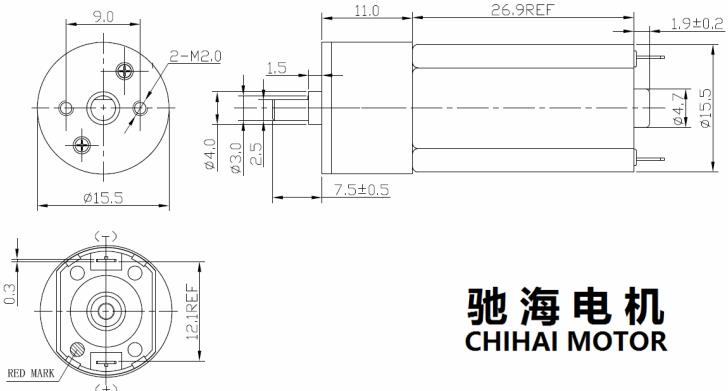 Chihai-Motor-CHR-16GA-A17-20-10D-DC-12V-900rpm-Gear-Motor-Electric-DC-Motor-1280634-1