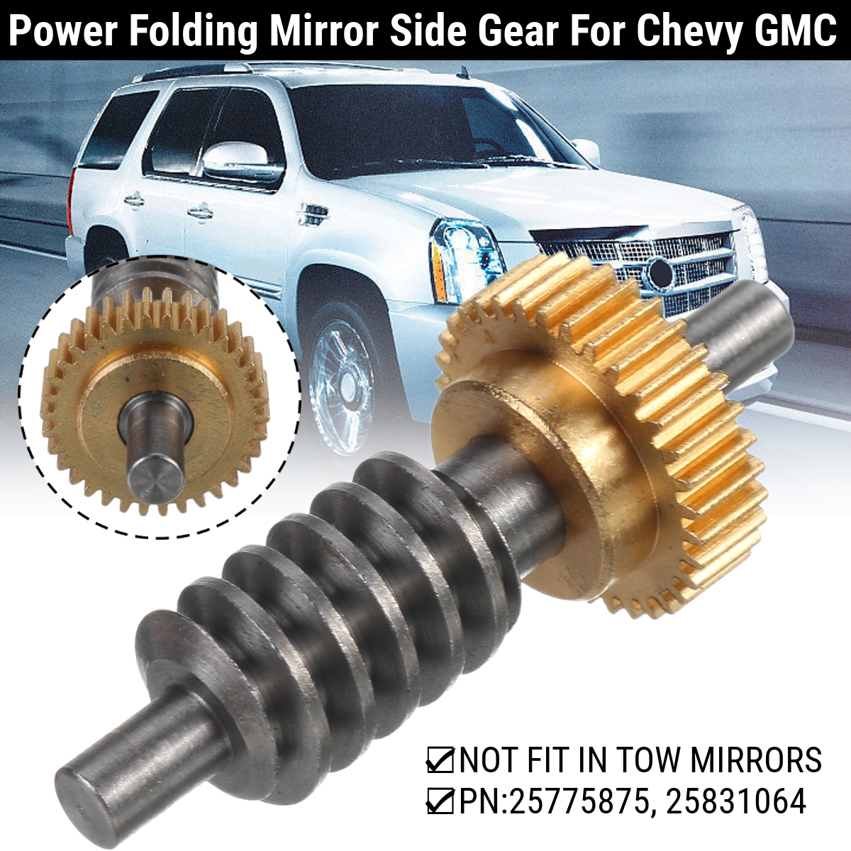 Folding-Mirror-Side-Gear-Left-Or-Right-Power-Side-Gear-For-Chevy-GMC-SUV-Truck-1724162-1