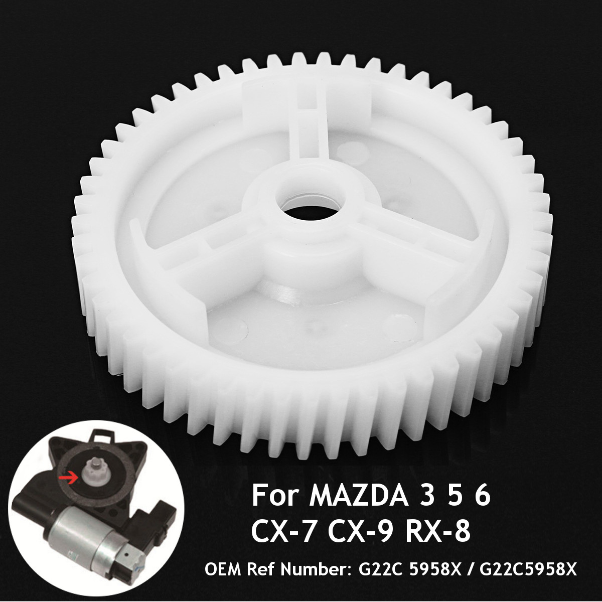 Front--Rear-Power-Window-Regulator-Motor-Gear-for-MAZDA-3-5-6-CX-7-CX-9-RX-8-1632137-1