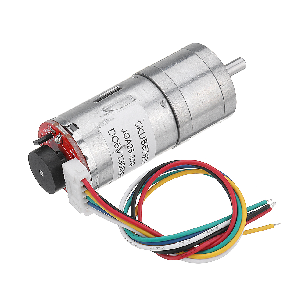 Machifit-25GA370-DC-6V-Micro-Gear-Reduction-Motor-with-Encoder-Speed-Dial-Reducer-1491039-1
