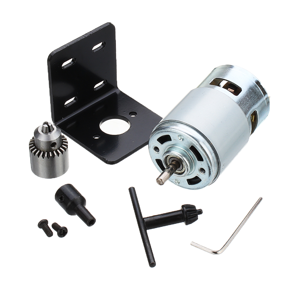 Machifit-DC-12V-Lathe-Press-775-Motor-With-Miniature-Hand-Drill-Chuck-and-Mounting-Bracket-1568211-7