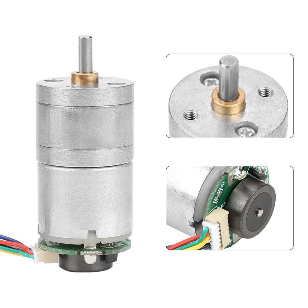 Machifit-GM25-310-12V-30RPM-Encoder-Gear-Motor-DC-Gear-Motor-with-Cable-1848697-2