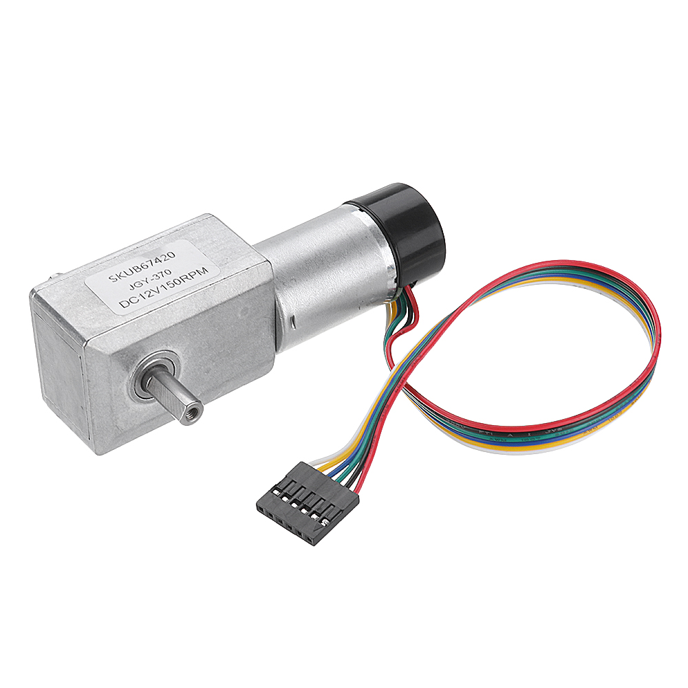 Machifit-JGY-370-DC-12V-Double-Shaft-Brushless-Motor-Reduction-Gear-Turbine-Worm-Self-locking-Motor-1504104-2