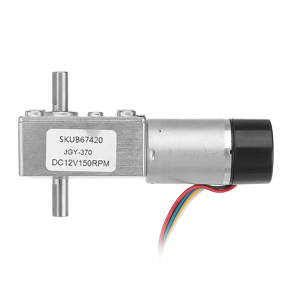 Machifit-JGY-370-DC-12V-Double-Shaft-Brushless-Motor-Reduction-Gear-Turbine-Worm-Self-locking-Motor-1504104-4