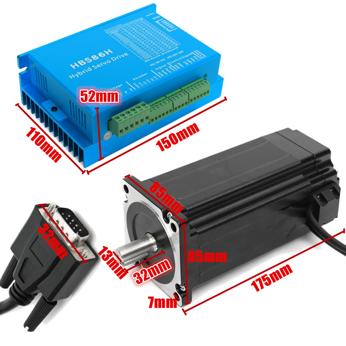 NEMA34-12Nm-6A-Closed-Loop-CNC-Stepper-Motor-Driver-Encoder-1000rpm-86HBSE12N-B32-Motor--HBS86H-Dive-1931690-3