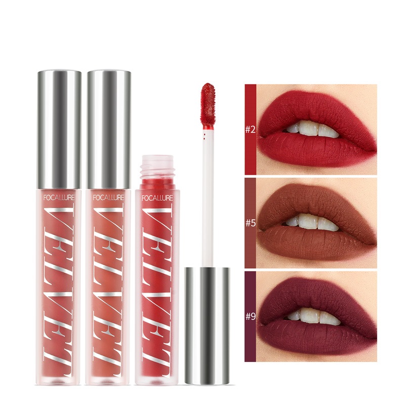 FOCALLURE-10-Colors-Velvet-Matte-Lip-Glaze-Waterproof-Non-Marking-Lip-Gloss-Cosmetic-1768302-1